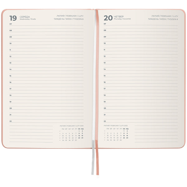 Ежедневник 2025 Axent Partner Mellow 8823-25-01-A, 145x210 мм, Happy days