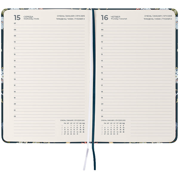 Ежедневник 2025 Axent Partner Laura Ashley 8901-25-2-A-LA, 145x210 мм, Gorgeous
