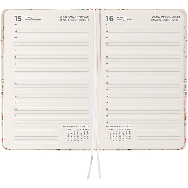 Ежедневник 2025 Axent Partner Laura Ashley 8901-25-3-A-LA, 145x210 мм, Delicate