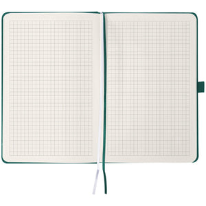 Книга записна Axent Partner 8201-61-A, 125x195 мм, 96 аркушів, клітинка, зелений ліс