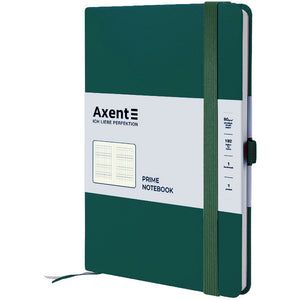 Книга записна Axent Partner Prime 8305-61-A, 145x210 мм, 96 аркушів, клітинка, зелений ліс