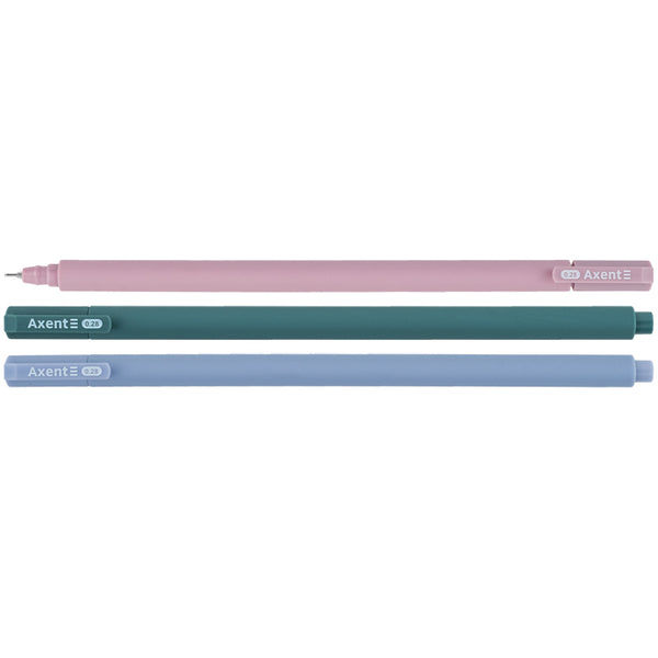 Ручка гелева Axent Ultraline AG1120-02-A, 0.28 мм, синя