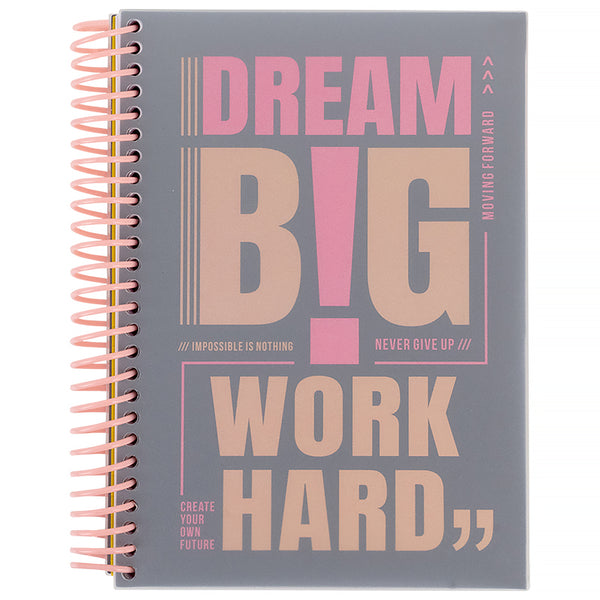 Блокнот з розділювачами Axent 8405-10-A, А5, 120 аркушів, клітинка, сірий