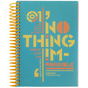 Блокнот з розділювачами Axent 8405-12-A, А5, 120 аркушів, клітинка, бірюзовий