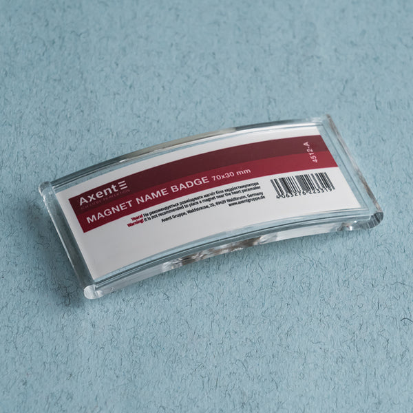 Бейдж акриловий на магніті Axent 4512-A, 70х30 мм