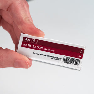 Бейдж акриловий на шпильці Axent 4513-A, 65х22 мм