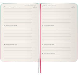 Еженедельник 2025 Axent Partner Gradient Soft 8523-25-1-A, 125x195 мм, Flower