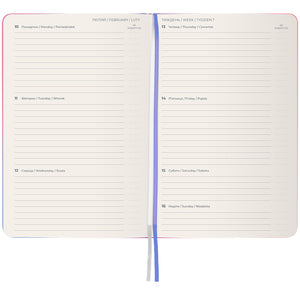 Щотижневик 2025 Axent Partner Gradient Soft 8523-25-2-A, 125x195 мм, Leaves