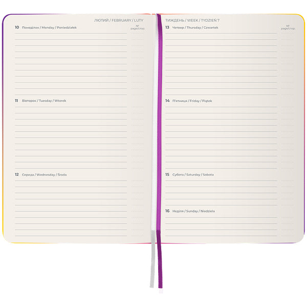 Еженедельник 2025 Axent Partner Gradient Soft 8523-25-3-A, 125x195 мм, Create