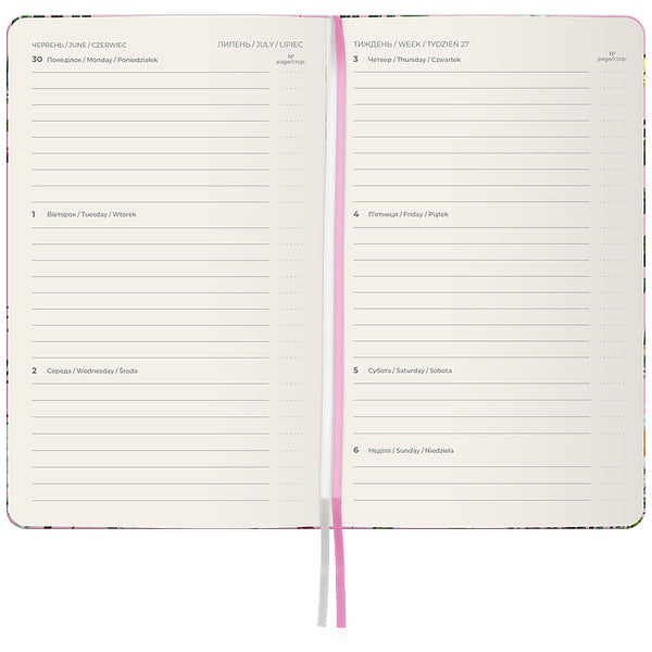 Щотижневик 2025 Axent Pocket Olga Selyshcheva 8525-25-6-A-OS, 90x150 мм, Summer