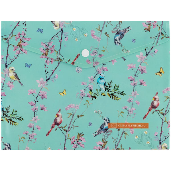 Папка на кнопке Axent Olga Selyshcheva, Spring 1496-33-A, А5+