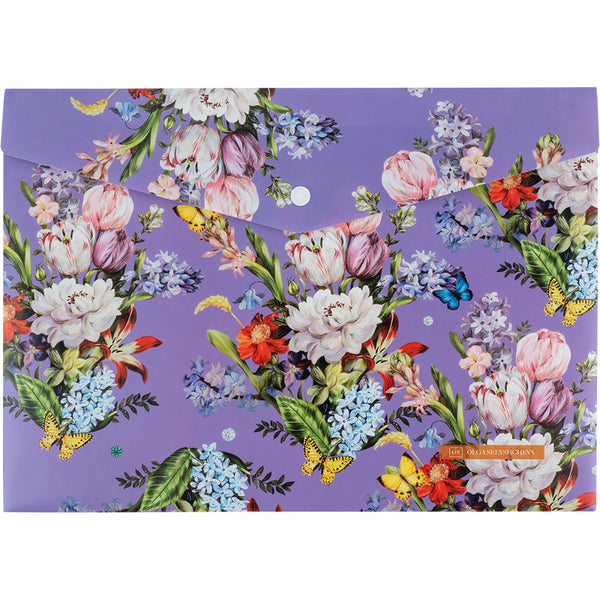 Папка на кнопке Axent Olga Selyshcheva, Secret 1496-35-A, А5+