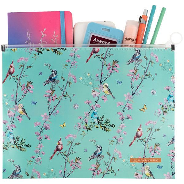 Папка на блискавці zip-lock Axent Olga Selyshcheva, Spring 1497-33-A, А4+