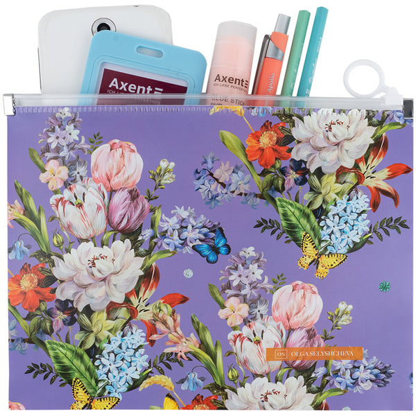 Папка на блискавці zip-lock Axent Olga Selyshcheva, Secret Garden 1498-35-A, А5+