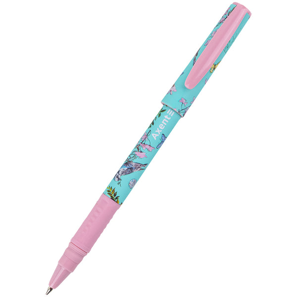 Ручка шариковая Axent Olga Selyshcheva, Spring AB1098-06-02-A, 0.7 мм, синяя