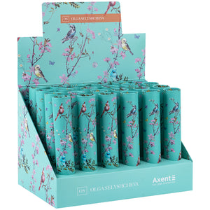 Ручка шариковая Axent Olga Selyshcheva, Spring AB1098-06-02-A, 0.7 мм, синяя