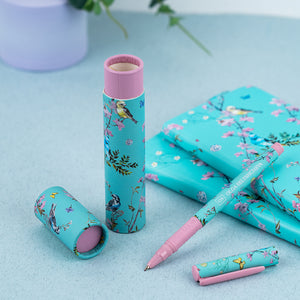 Ручка шариковая Axent Olga Selyshcheva, Spring AB1098-06-02-A, 0.7 мм, синяя