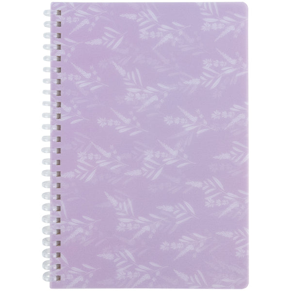 Блокнот на спiралi Axent Lavender 1 8033-1-A, А5, 80 аркушів, клітинка, пластикова обкладинка
