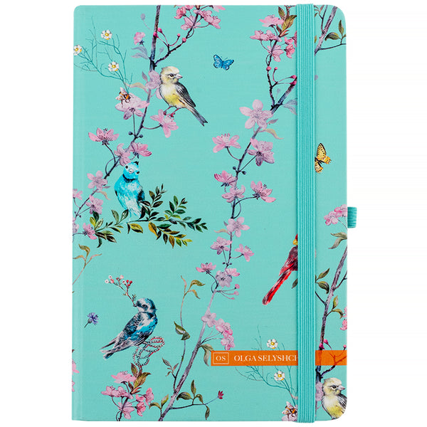 Книга записна Partner Olga Selyshcheva, Spring 8621-1-A-OS, 125x195 мм, 96 аркушів, клітинка