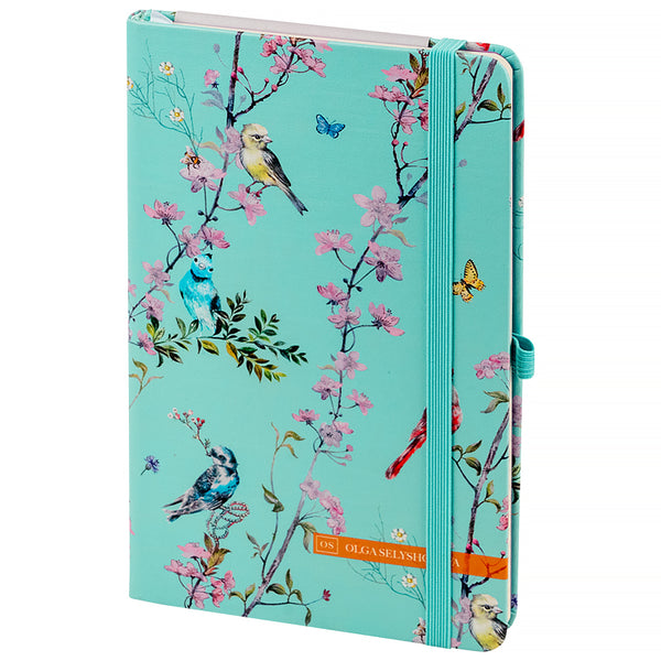 Книга записна Partner Olga Selyshcheva, Spring 8621-1-A-OS, 125x195 мм, 96 аркушів, клітинка