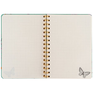 Блокнот на спiралi Axent Olga Selyshcheva, Spring 8470-1-A-OS, А5, 80 аркушів, клітинка, тверда обкладинка