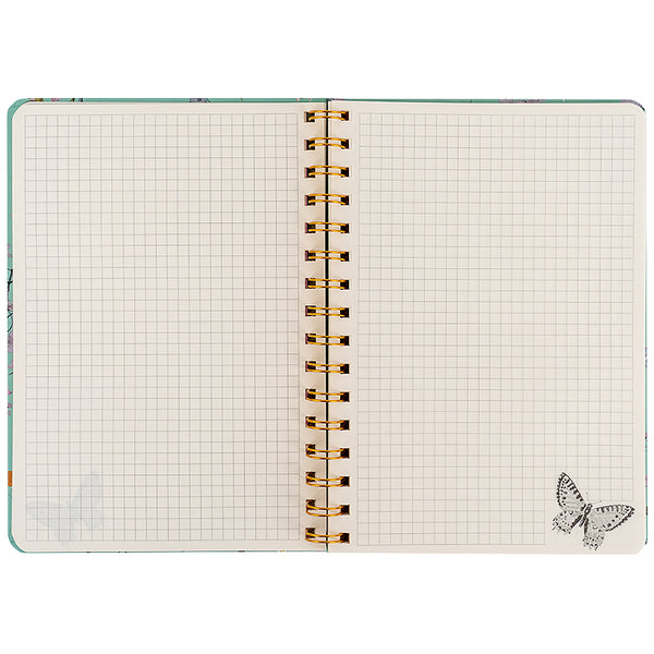 Блокнот на спiралi Axent Olga Selyshcheva, Spring 8470-1-A-OS, А5, 80 аркушів, клітинка, тверда обкладинка