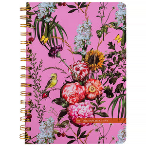 Блокнот на спiралi Axent Olga Selyshcheva, Summer 8470-3-A-OS, А5, 80 аркушів, клітинка, тверда обкладинка