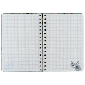 Блокнот на спiралi Axent Laura Ashley, Timeless 8470-4-A-LA, А5, 80 аркушів, клітинка, тверда обкладинка