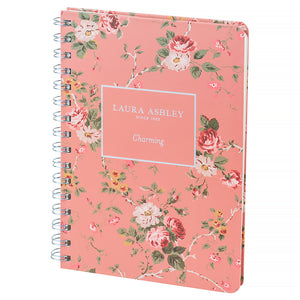 Блокнот на спiралi Axent Laura Ashley, Charming 8470-6-A-LA, А5, 80 аркушів, клітинка, тверда обкладинка