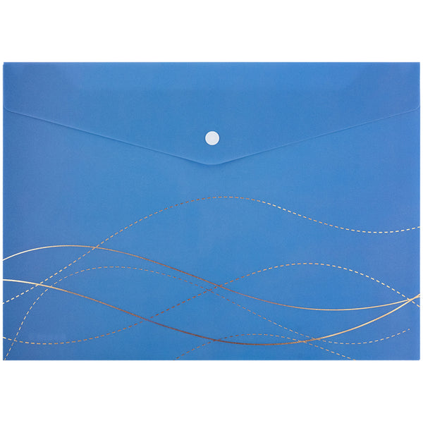 Папка на кнопке Axent Waves-2 1495-41-A, А4