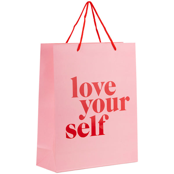 Пакет бумажный подарочный Axent Love yourself 8502-29-A, 26х32 см