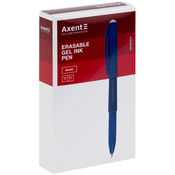 Ручка гелева "пиши-стирай" Axent Magic AG1123-02-A, 0.7 мм, синя