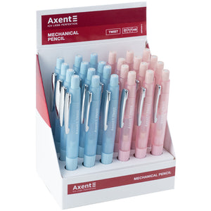 Карандаш механический Axent Twist AMP9028-A с ластиком, HB, 0.5 мм