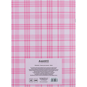 Зошит для записів Axent 4780-1-A, А4, 48 аркушів, клітинка, рожевий