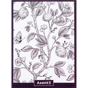 Зошит для записів Axent 4780-7-A, А4, 48 аркушів, клітинка, сливовий