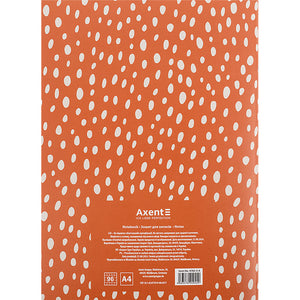 Зошит для записів Axent 4782-2-A, А4, 96 аркушів, клітинка, поморанчевий