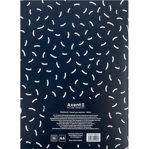 Зошит для записів Axent 4782-4-A, А4, 96 аркушів, клітинка, чорний