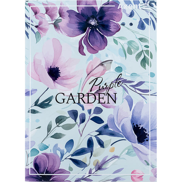 Зошит для записів Axent 4782-6-A, А4, 96 аркушів, клітинка, Purple Garden