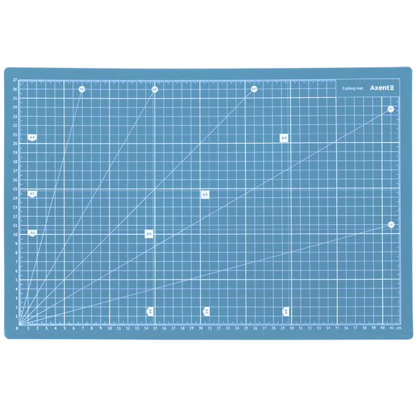 Килимок самовідновлювальний для різання блакитний Axent 7902-07-A , А3, тришаровий
