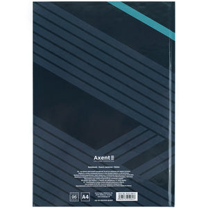 Книга записна Axent Lines 8422-580-A, А4, 96 аркушів, клітинка, сіра