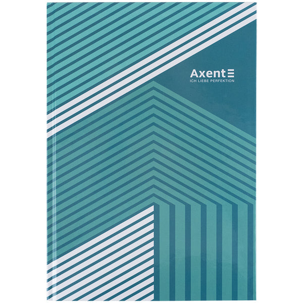 Книга записная Axent Lines 8422-582-A, А4, 96 листов, клетка, зеленая