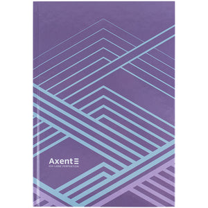 Книга записная Axent Lines 8422-583-A, А4, 96 листов, клетка, сиреневая