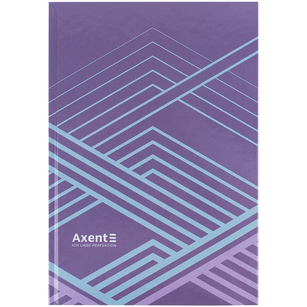 Книга записная Axent Lines 8422-583-A, А4, 96 листов, клетка, сиреневая