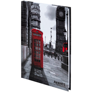 Книга записная Axent R&B Telephone 8457-5-A, А5, 96 листов, клетка, твердая обложка