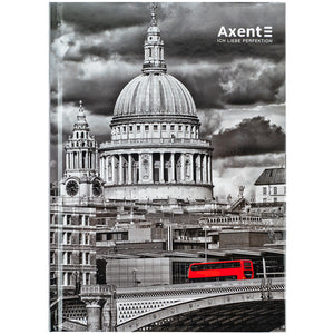 Книга записная Axent R&B Bus 8457-8-A, А5, 96 листов, клетка, твердая обложка