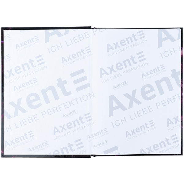 Книга записная Axent Purple fleur 8459-2-A, А5, 96 листов, клетка, твердая обложка