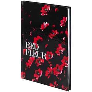 Книга записная Axent Red fleur 8459-3-A, А5, 96 листов, клетка, твердая обложка