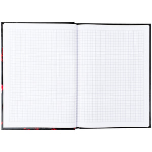 Книга записная Axent Red fleur 8459-3-A, А5, 96 листов, клетка, твердая обложка