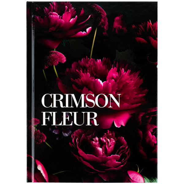 Книга записная Axent Crimson fleur 8459-4-A, А5, 96 листов, клетка, твердая обложка