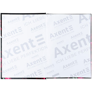 Книга записная Axent Crimson fleur 8459-4-A, А5, 96 листов, клетка, твердая обложка
